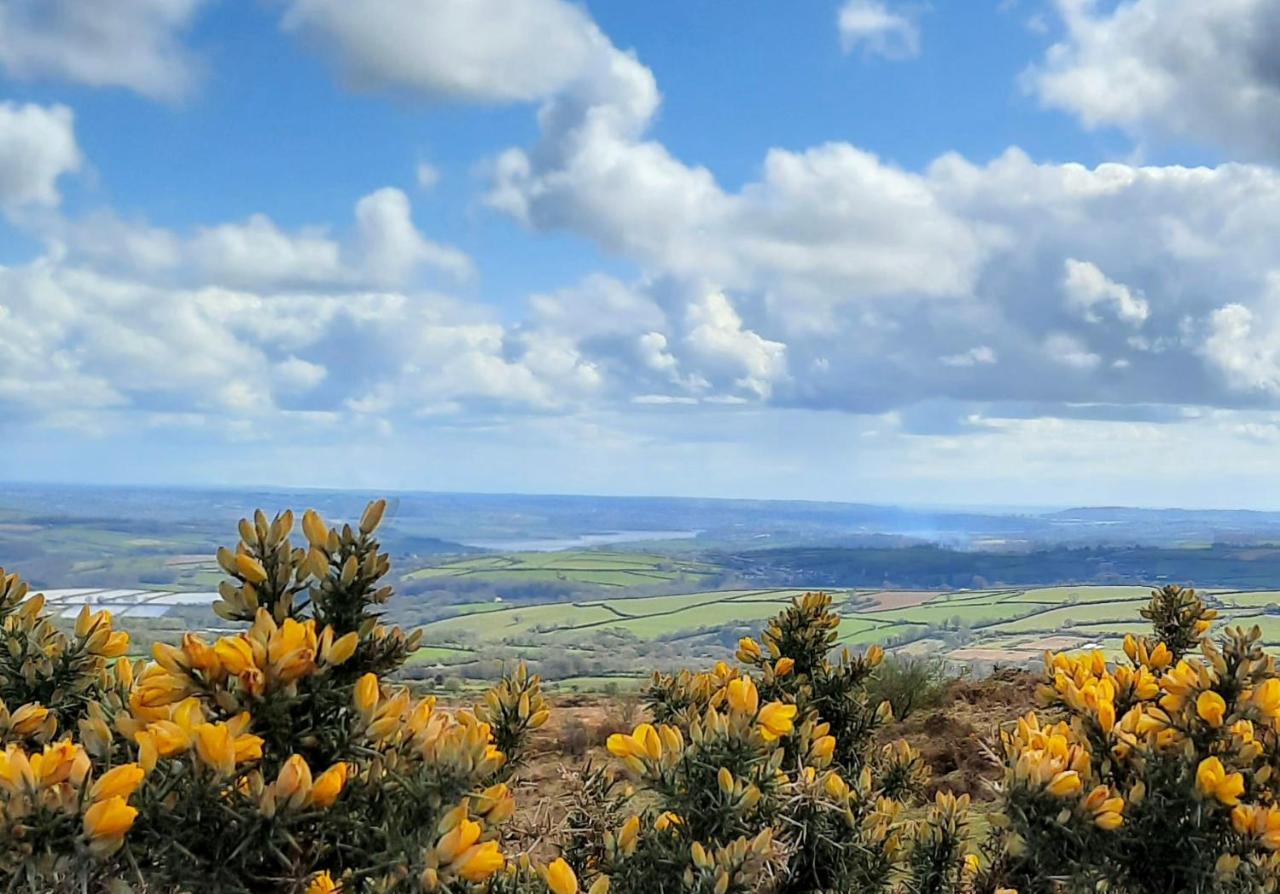 Summit Camping Kit Hill Cornwall Panoramic Views Grass Pitch From 15Pn Or Bella Bell Tent 75Pn Callington Luaran gambar