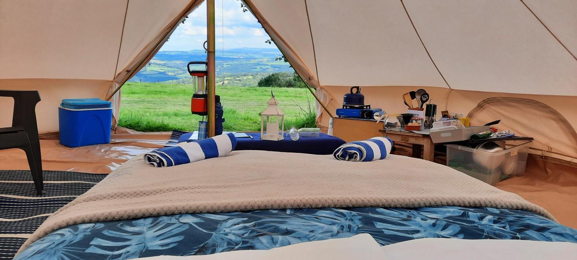 Summit Camping Kit Hill Cornwall Panoramic Views Grass Pitch From 15Pn Or Bella Bell Tent 75Pn Callington Luaran gambar