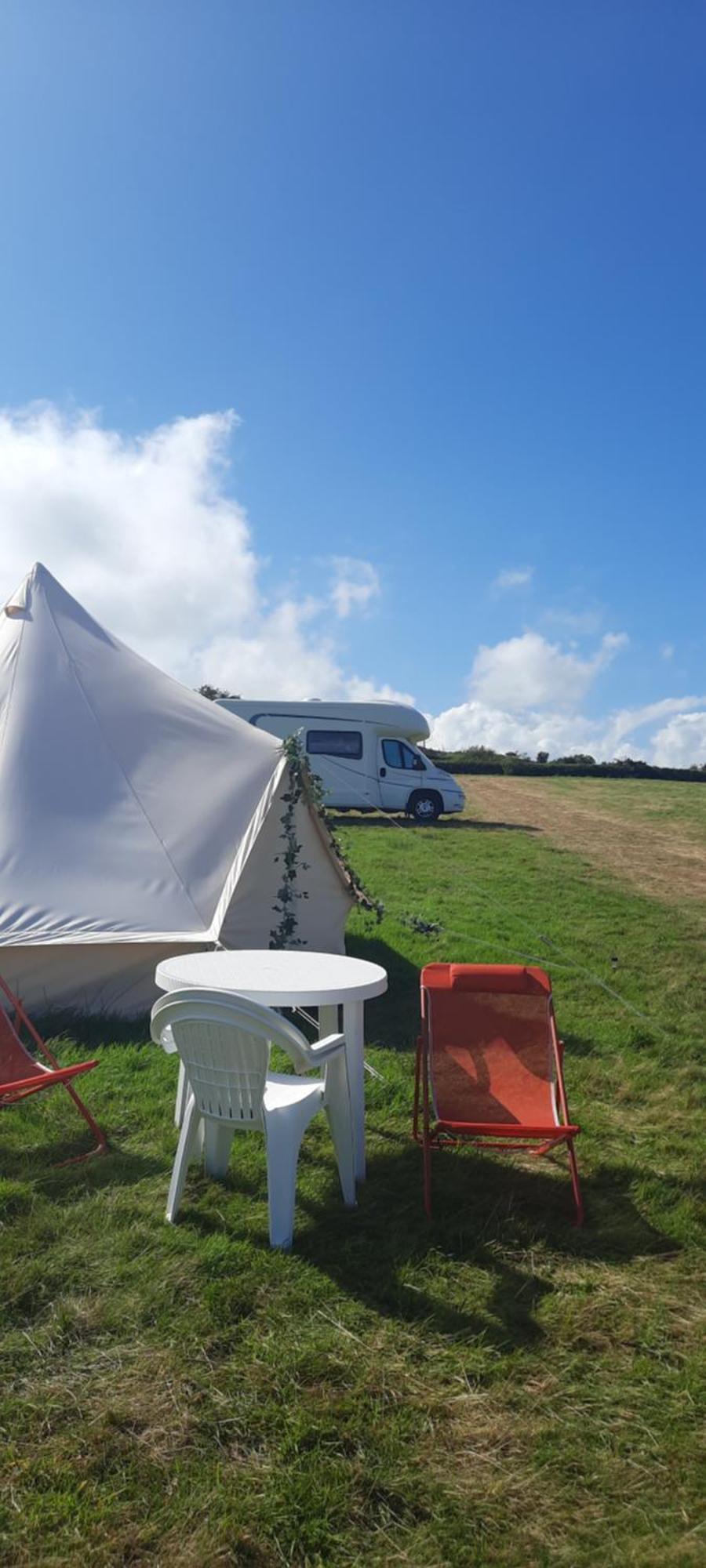 Summit Camping Kit Hill Cornwall Panoramic Views Grass Pitch From 15Pn Or Bella Bell Tent 75Pn Callington Luaran gambar